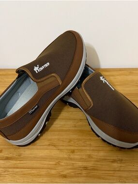 Brown Slip-On Men's Casual Shoes